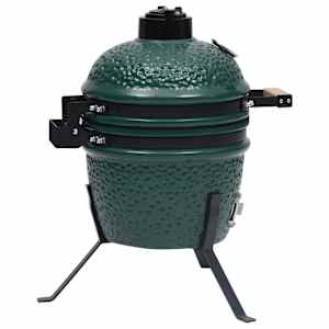 Zahradní gril a udírna 2 v 1 Kamado keramický 56 cm zelený - obrázek 5