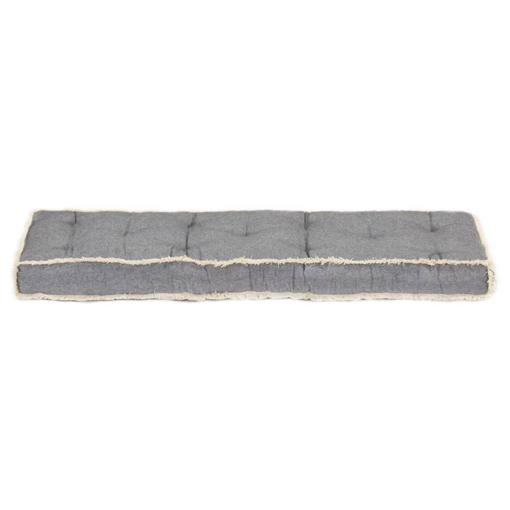 vidaXL Възглавница за палетен диван, антрацит, 120x40x7 см