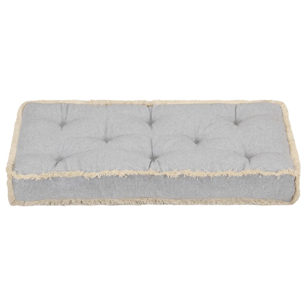 vidaXL Palettensofa-Kissen Grau 73x40x7 cm