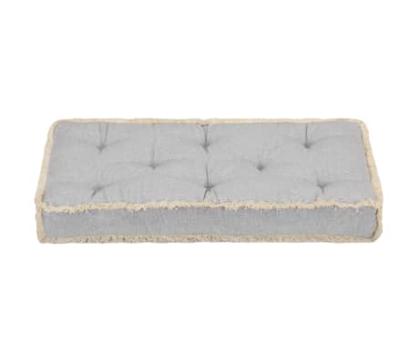 vidaXL Poduszka na sofę z palet, szara, 73x40x7 cm