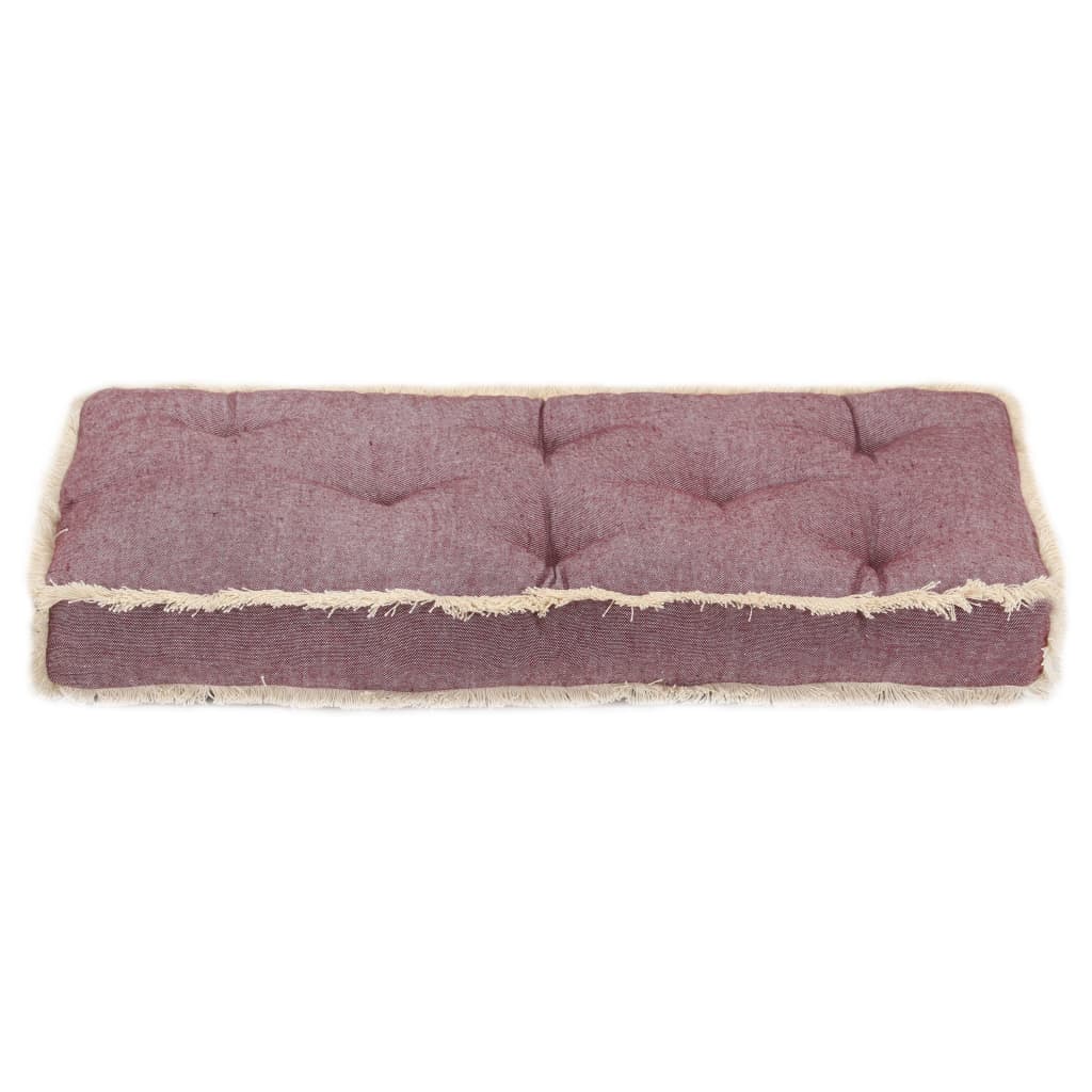 vidaXL Coussin de canapé palette Rouge bordeaux 73x40x7 cm