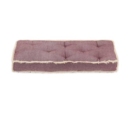 vidaXL Coussin de canapé palette Rouge bordeaux 73x40x7 cm