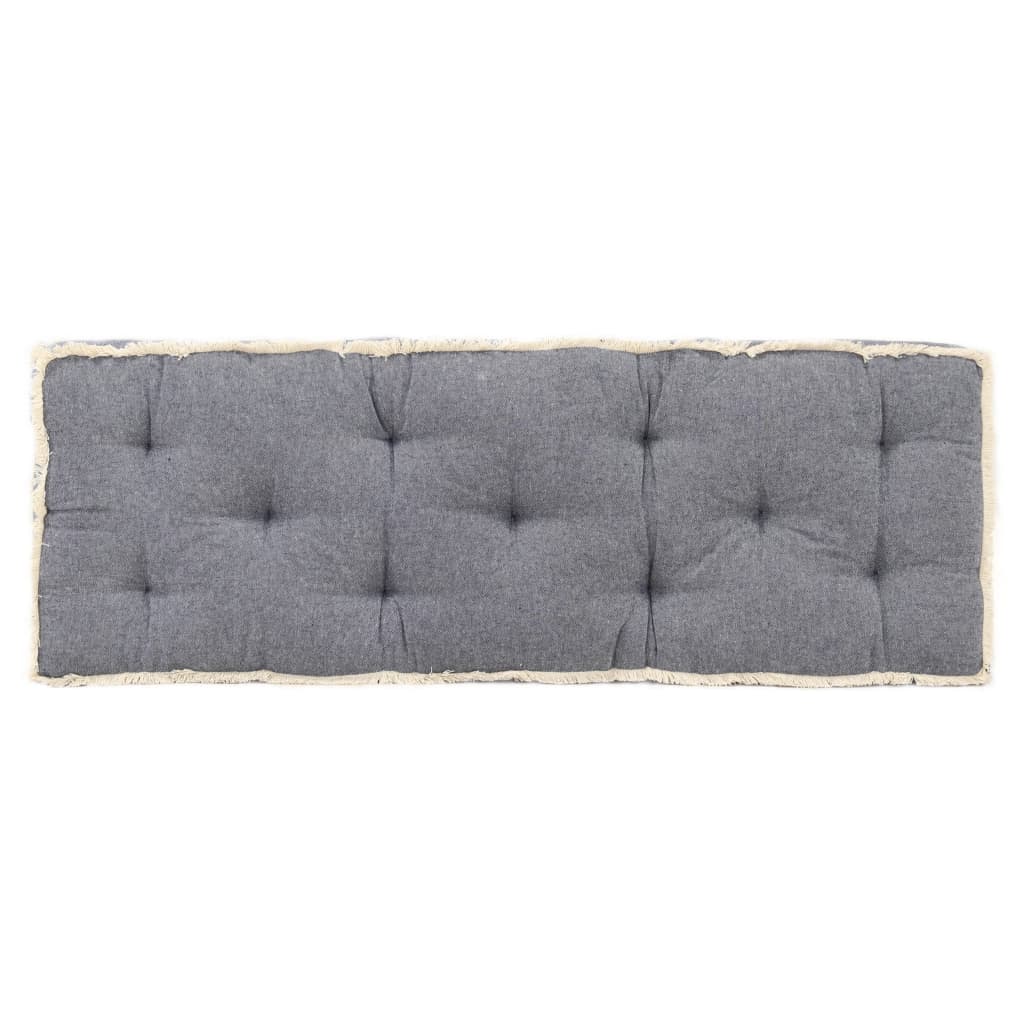 vidaXL hynde til pallesofa 120x40x7 cm blå