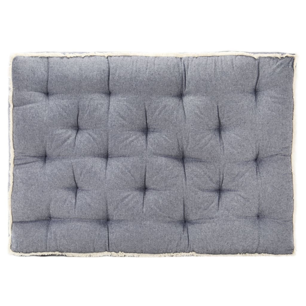 vidaXL Palettensofa-Kissen Blau 120x80x10 cm