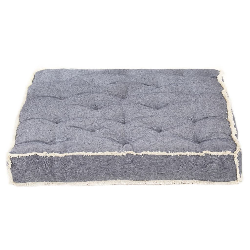 Възглавница за палетен диван, синя, 120x80x10 см