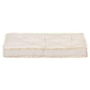 vidaXL Pagalvė sofai i&scaron; palečių, kreminės spalvos, 73x40x7cm