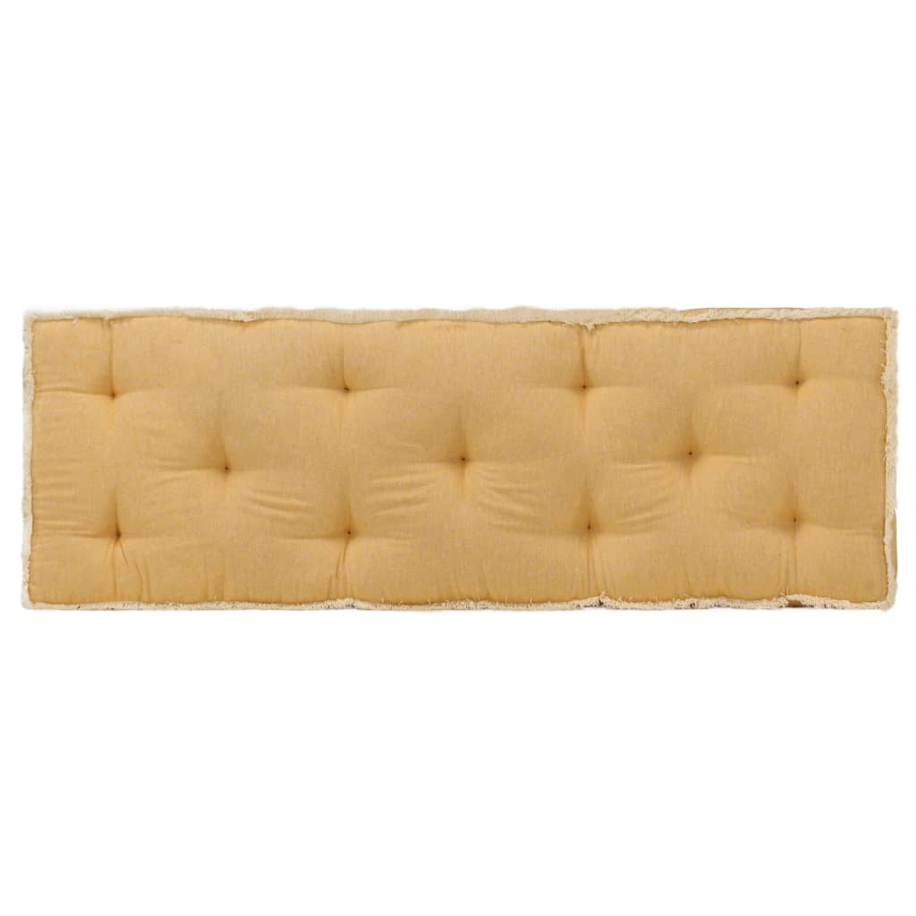 vidaXL Pernă pentru canapea din paleți, galben, 120x40x7 cm 120x40x7 imagine noua