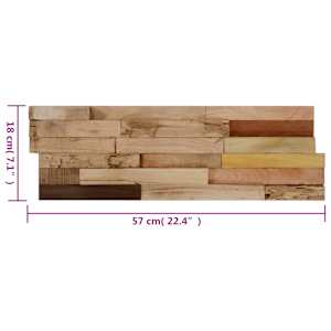 Nástěnné obkladové panely 10 ks 1,03 m² recyklovaný teak - obrázek 6