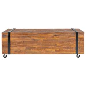 Konferenční stolek 110 x 45 x 38 cm masivní teakové dřevo - obrázek 2