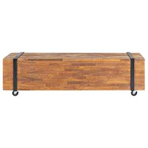 TV stolek 110 x 30 x 32,5 cm masivní teakové dřevo - obrázek 2