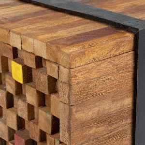 TV stolek 110 x 30 x 32,5 cm masivní teakové dřevo - obrázek 6