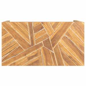 Konferenční stolek erozní masivní teak 110 x 35 x 38 cm - obrázek 4