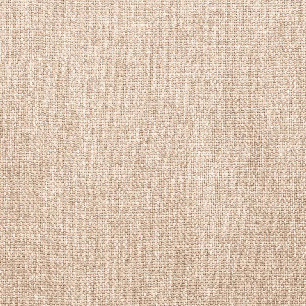 Scaune de sufragerie, 6 buc., crem, material textil