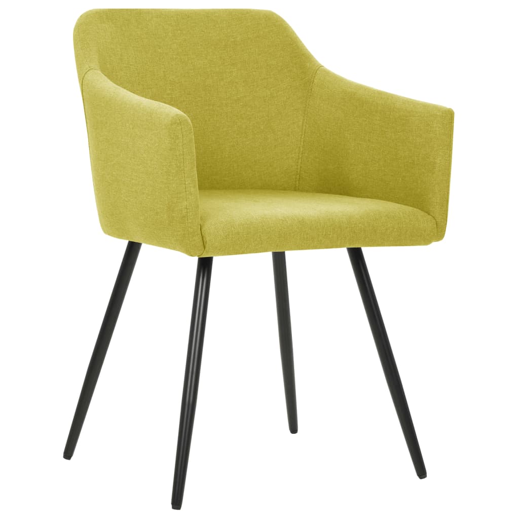 

vidaXL Eetkamerstoelen 6 st stof groen