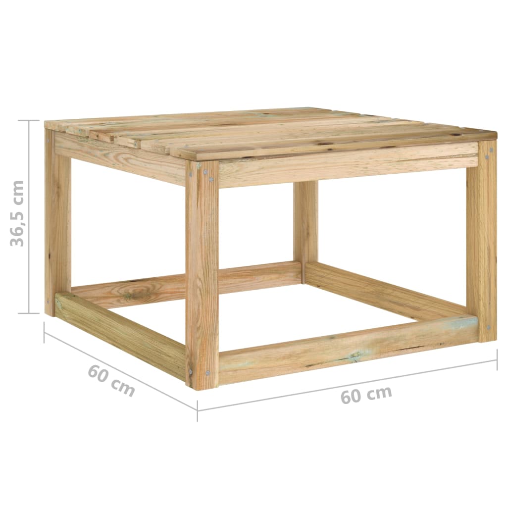 Set mobilier grădină cu perne 9 piese lemn pin impregnat