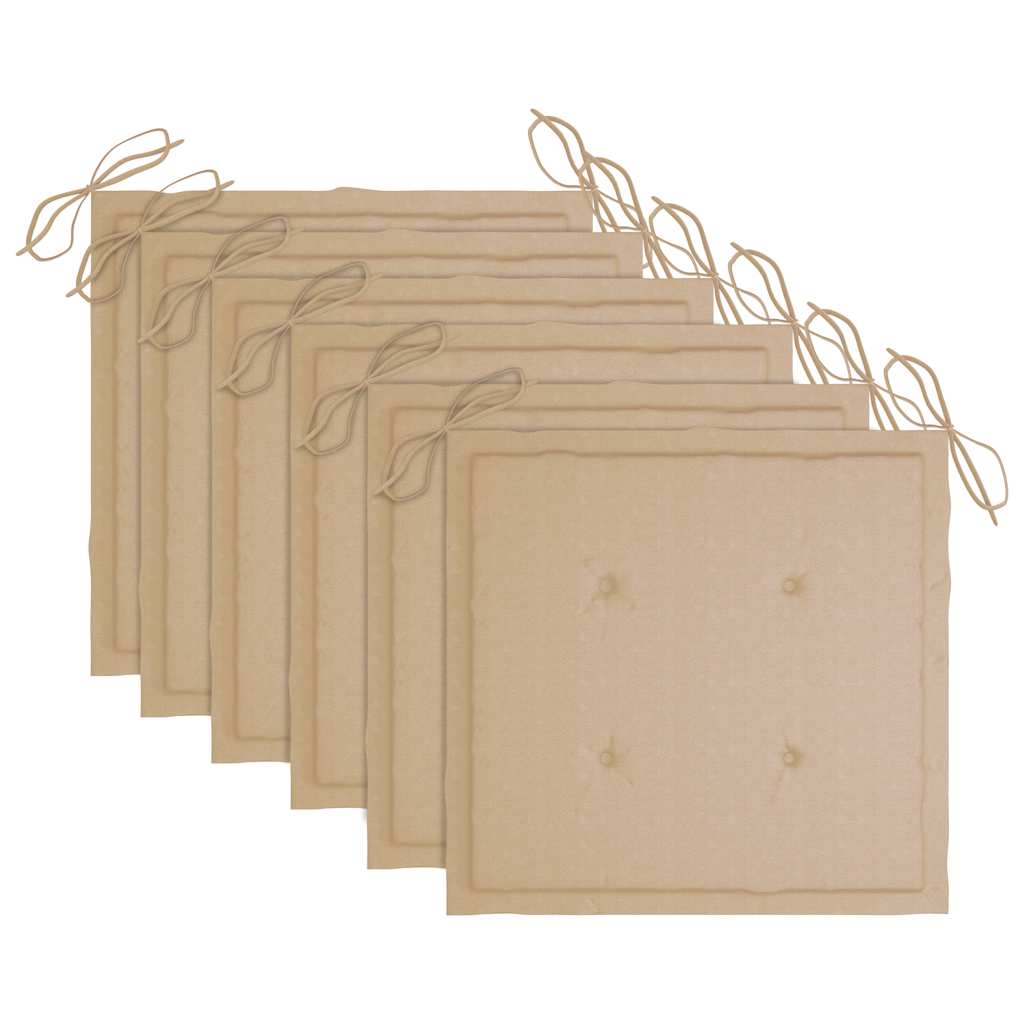 Tuinstoelen 6 st inklapbaar met kussens massief acaciahout image 14