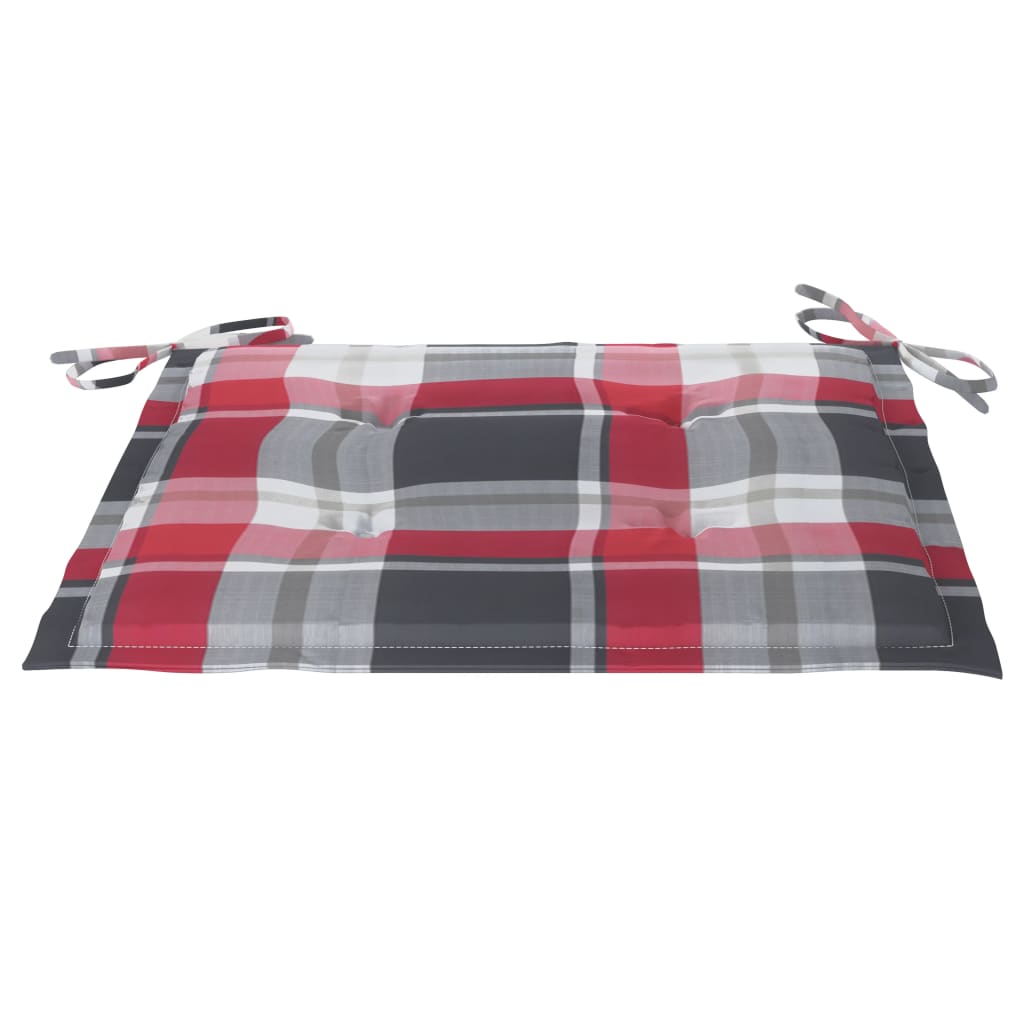 Сгъваеми градински столове, 6 бр, с възглавници, акация масив