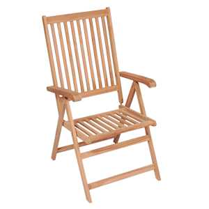 Polohovatelné zahradní židle 4 ks masivní teak - obrázek 2