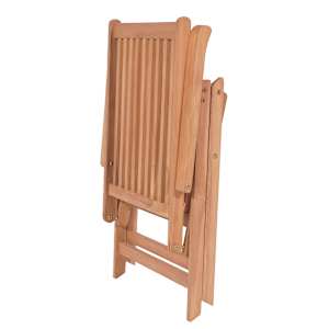 Polohovatelné zahradní židle 4 ks masivní teak - obrázek 6