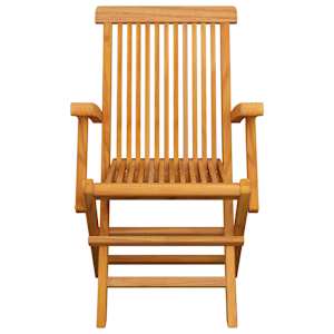 Skládací zahradní židle 4 ks masivní teak - obrázek 3