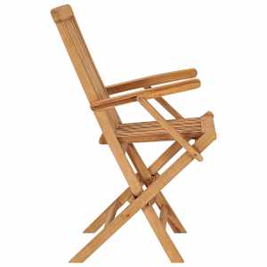 Zahradní židle s jasně zelenými poduškami 4 ks masivní teak - obrázek 11