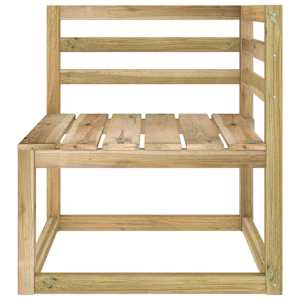 vidaXL Canap&eacute; d'angle palette de jardin Bois de pin impr&eacute;gn&eacute; de vert