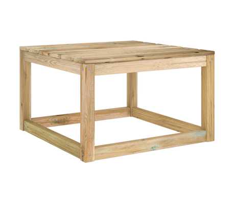 vidaXL Градински маси от палети, 2 бр, 60x60x36,5 см, импрегниран бор