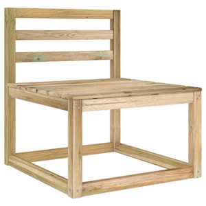 vidaXL Garden Pallet Middle Sofas 2 pcs Green Impregnated Pinewood