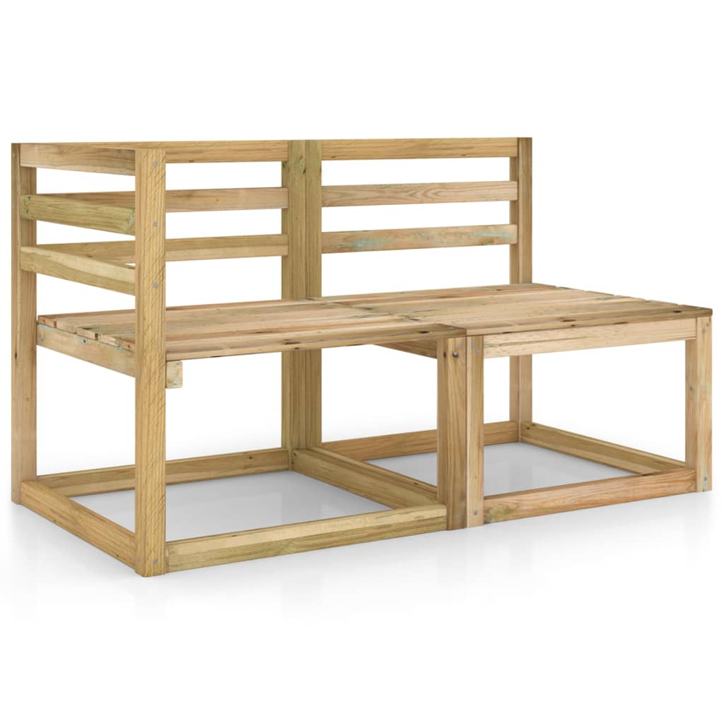 Poza vidaXL Set mobilier de gradina, 2 piese, lemn pin verde tratat