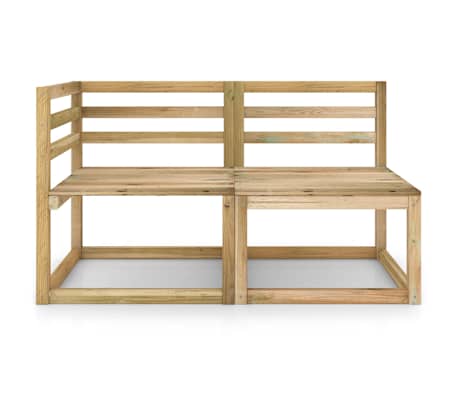 vidaXL Set de muebles de jard&iacute;n 2 pzas madera de pino impregnada verde