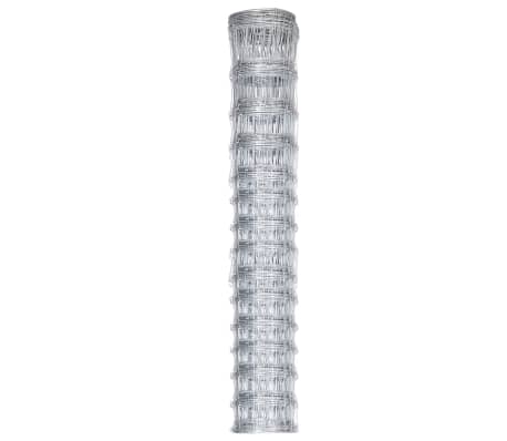 vidaXL Συρματόπλεγμα Περίφραξης Ασημί 50 x 1,6μ. Γαλβανισμένος Χάλυβας