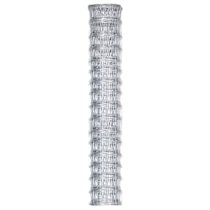 vidaXL Garden Fence Galvanised Steel 50x0.8 m Silver