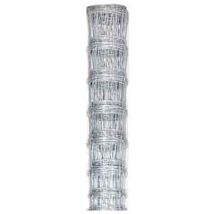 vidaXL Siatka ogrodzeniowa, galwanizowana stal, 50x1 m, srebrna