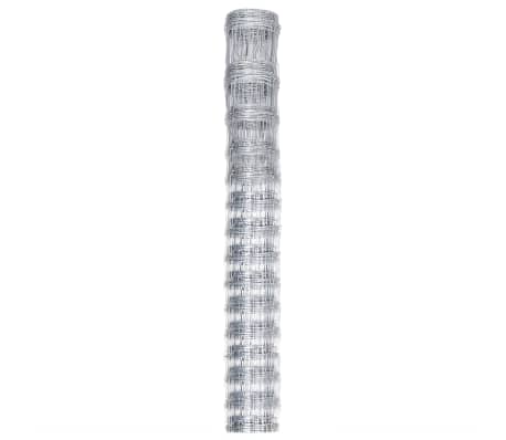 vidaXL Συρματόπλεγμα Περίφραξης Ασημί 50 x 1,6 μ. Γαλβανισμένο Ατσάλι