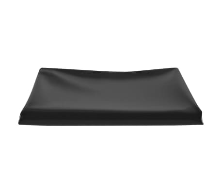 vidaXL Tvenkinio įdėklas, juodos spalvos, 1x2m, PVC, 1mm
