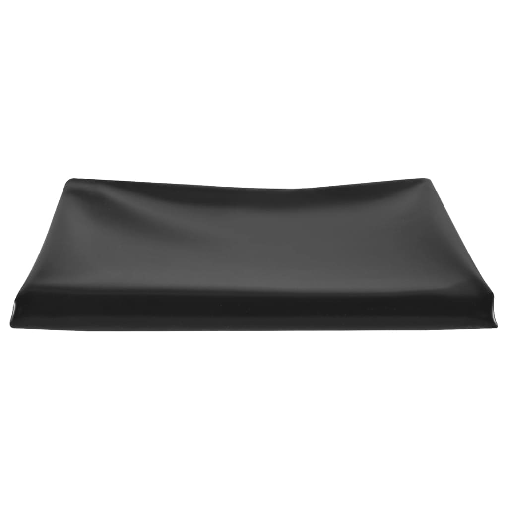 vidaXL Tvenkinio įdėklas, juodos spalvos, 2x2m, PVC, 1mm