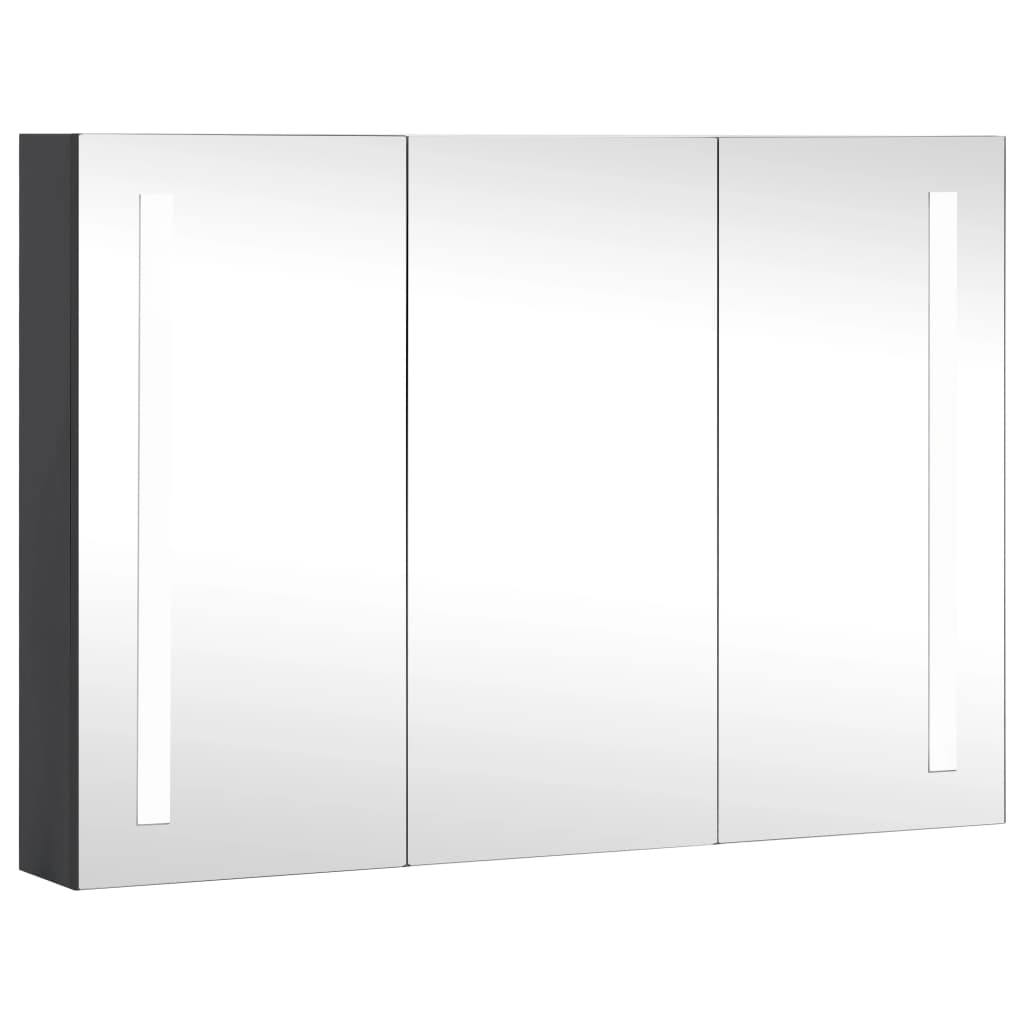 Image of vidaXL LED Bathroom Mirror Cabinet 89x14x62 cm