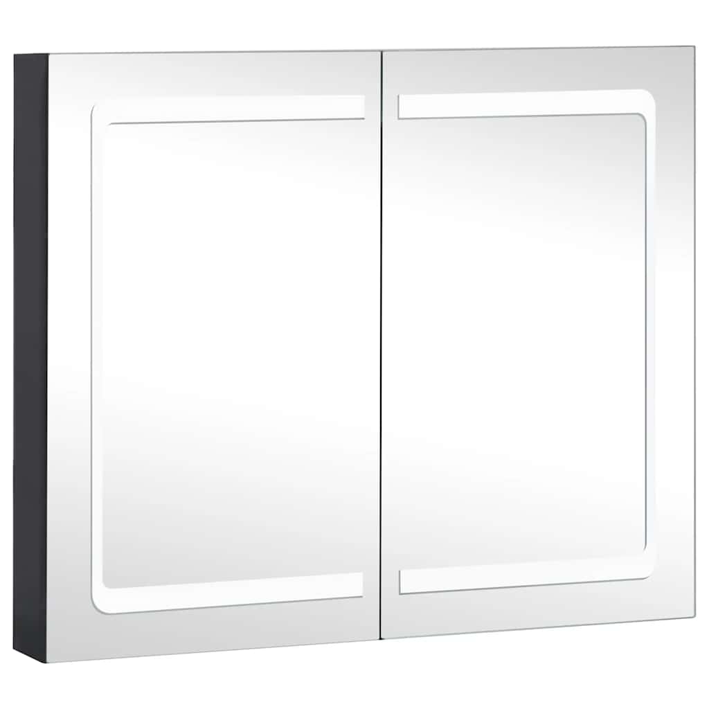 vidaXL LED koupelnová skříňka se zrcadlem 80 x 12,2 x 68 cm