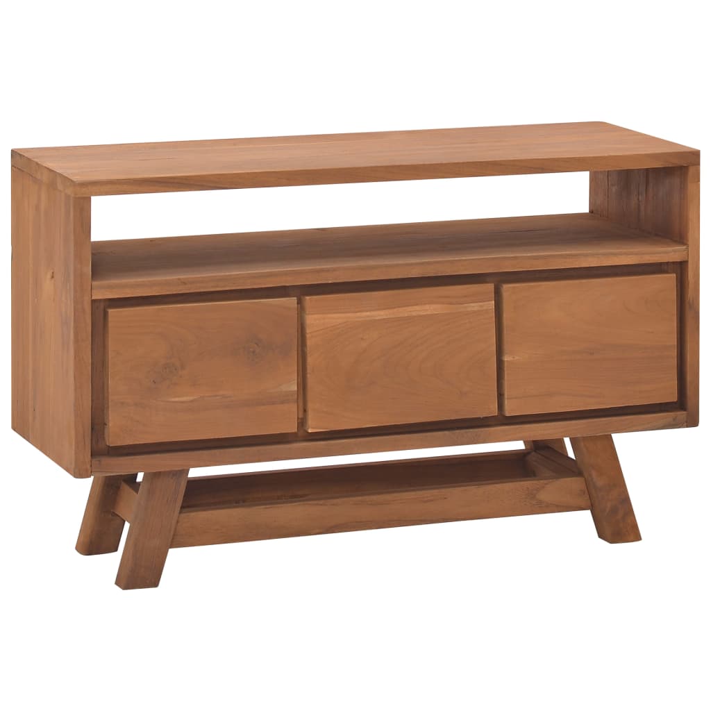 VidaXL TV Stand 31.5x11.8x19.7 Solid Wood Teak