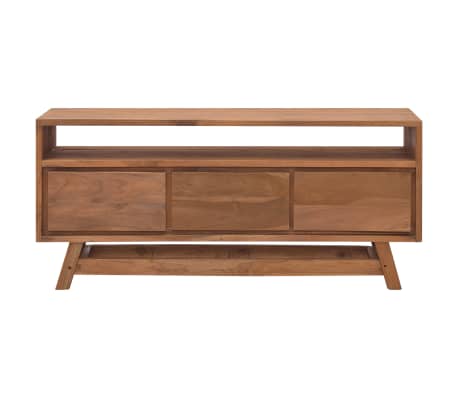 vidaXL TV Cabinet 110x30x50 cm Solid Teak Wood
