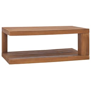 Konferenční stolek 90 x 50 x 35 cm masivní teakové dřevo - obrázek 1