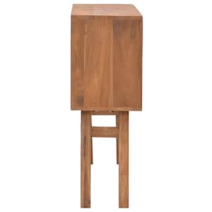 Konzolový stolek 80 x 30 x 80 cm masivní teakové dřevo - obrázek 4