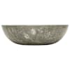 vidaXL valamu, hall, &Oslash;40 x 12 cm, marmor