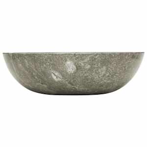 vidaXL valamu, hall, &Oslash;40 x 12 cm, marmor
