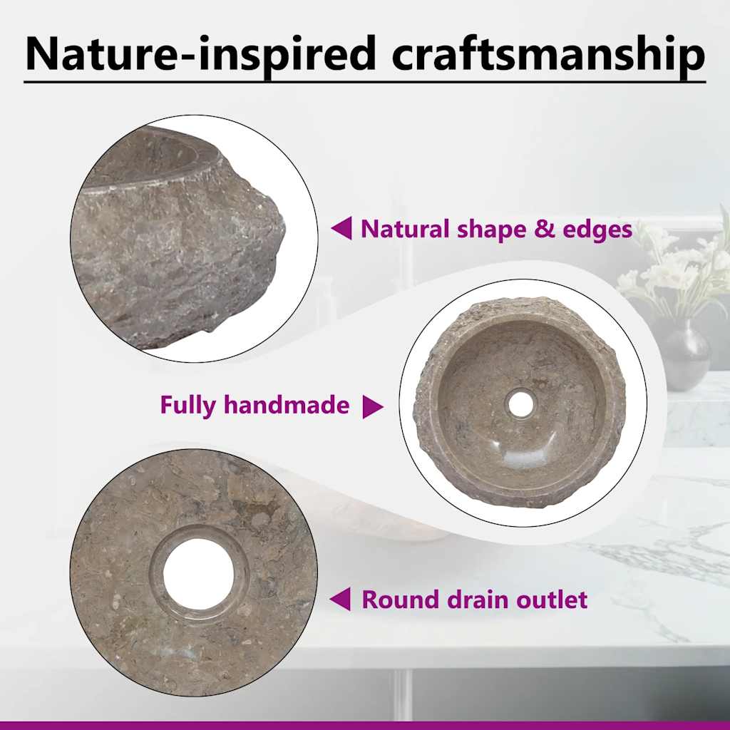 Bathroom Basin, Vessel Sink, Handmade, Naturally Varied Shape and Color Tone vid