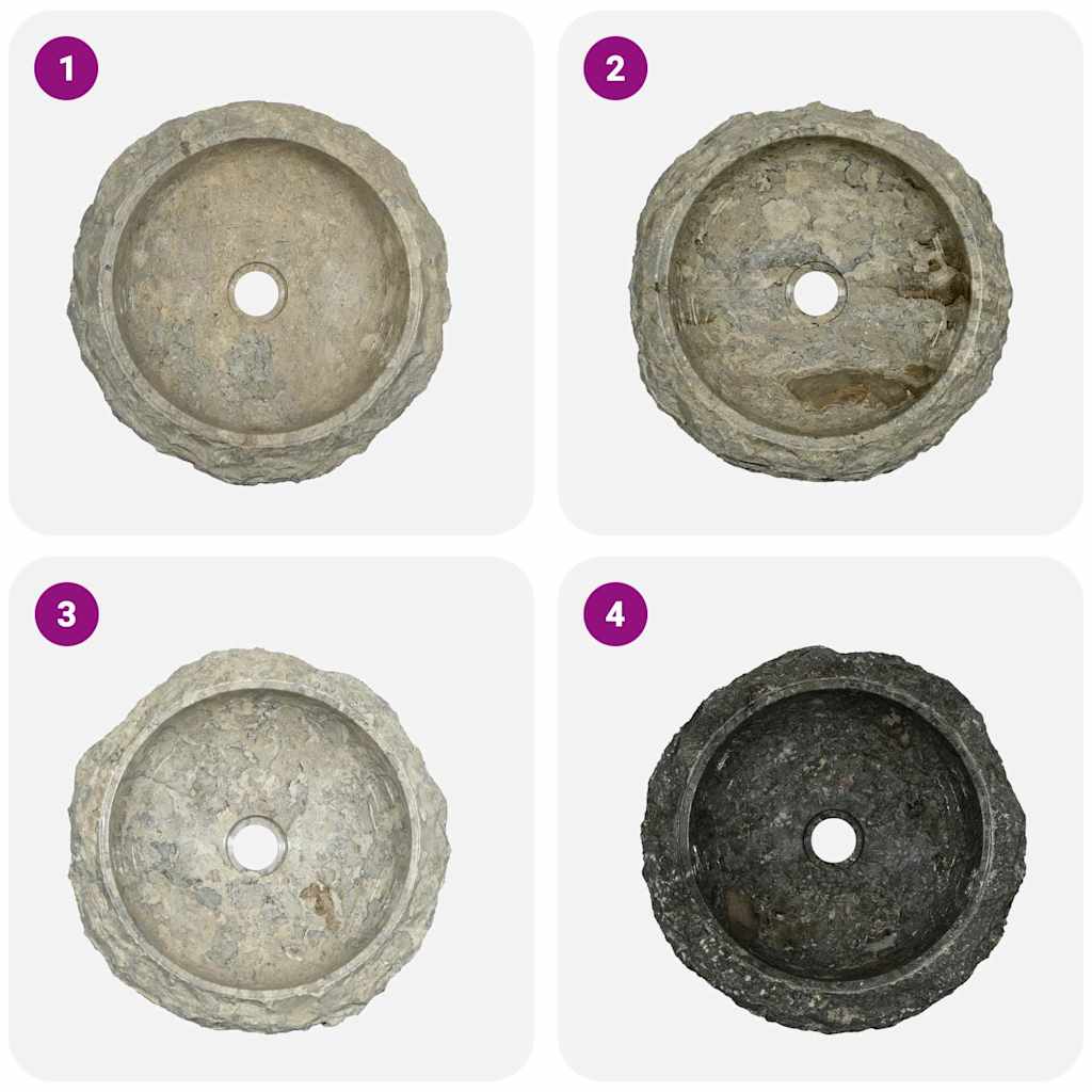 Bathroom Basin, Vessel Sink, Handmade, Naturally Varied Shape and Color Tone vid