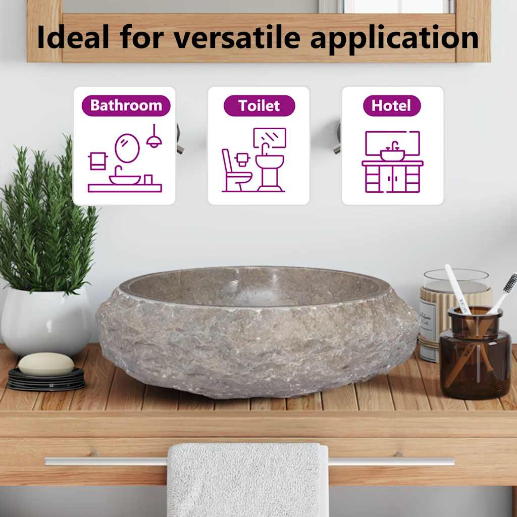 Bathroom Basin, Vessel Sink, Handmade, Naturally Varied Shape and Color Tone vid