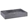 vidaXL valamu must 58x39x10 cm, marmor