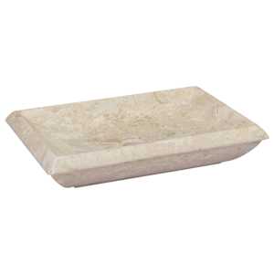 vidaXL valamu, kreemjas, 50 x 35 x 10 cm, marmor