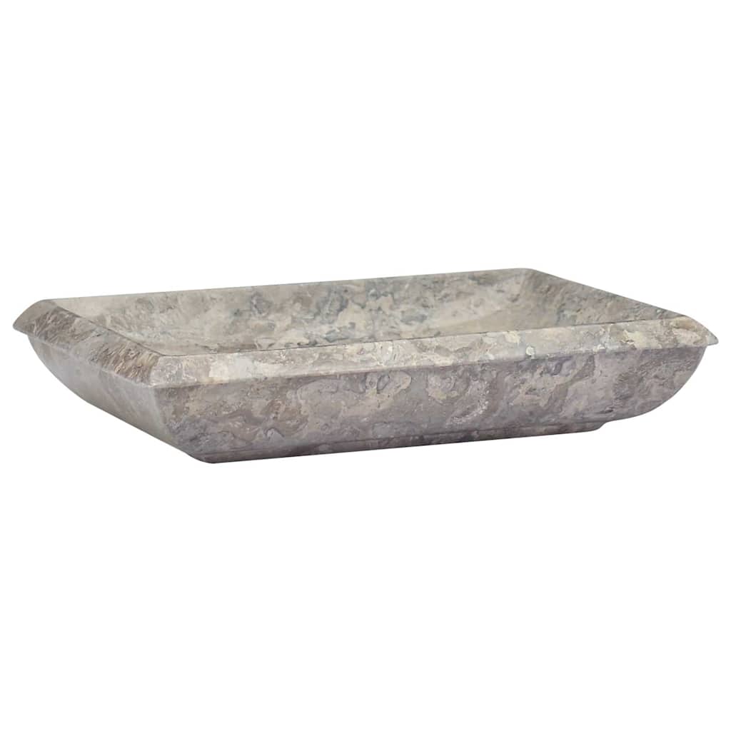 vidaXL Pesuallas harmaa 50x35x10 cm marmori